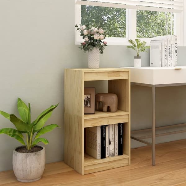 bogreol 40x30x71,5 cm massivt fyrretræ