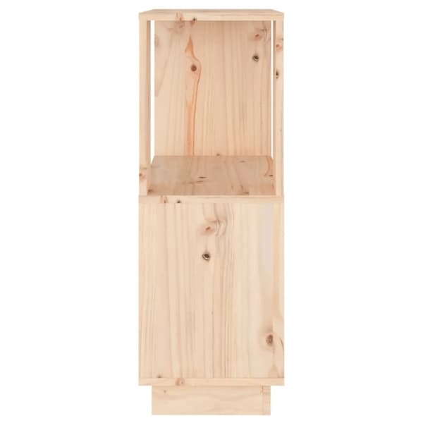bogreol/rumdeler 51x25x70 cm massivt fyrretræ