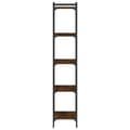 Miniatyrbillede 5 af 10: bogreol 5 hylder 40x30x154 cm konstrueret træ brunt eg