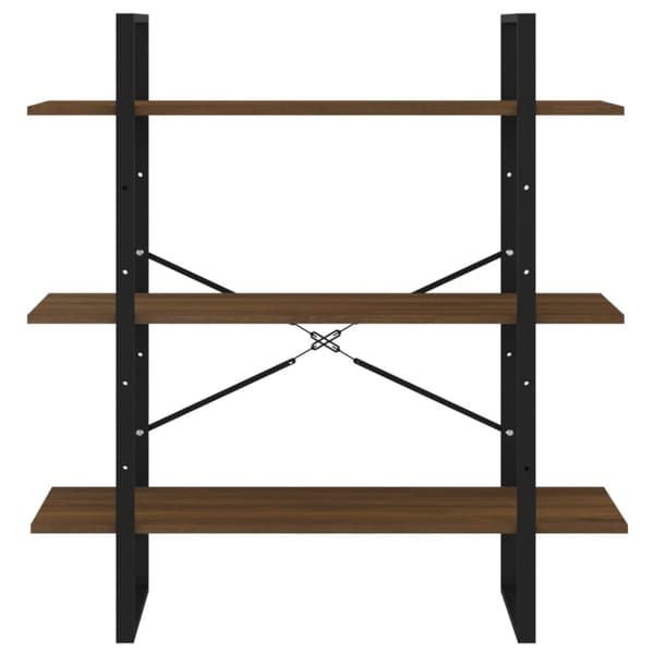 bogreol 100x30x105 cm spånplade sonoma-eg