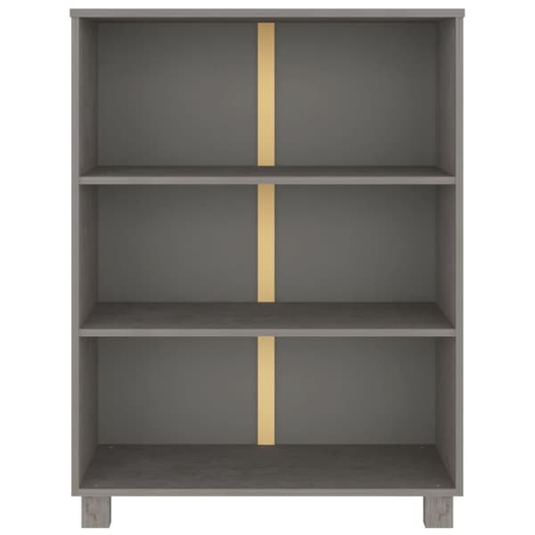 Kirjahylly HAMAR vaaleanharmaa 85x35x112 cm täysi mänty