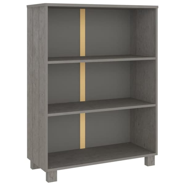 Kirjahylly HAMAR vaaleanharmaa 85x35x112 cm täysi mänty