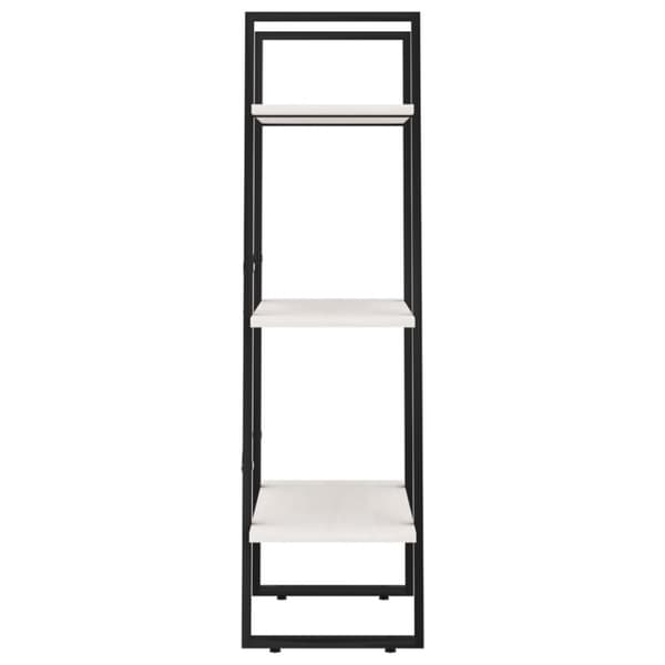 opbevaringsreol 60x30x105 cm massivt fyrretræ hvid