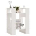 Miniatyrbillede 7 af 9: bogreol/rumdeler 41x35x57 cm massivt fyrretræ hvid