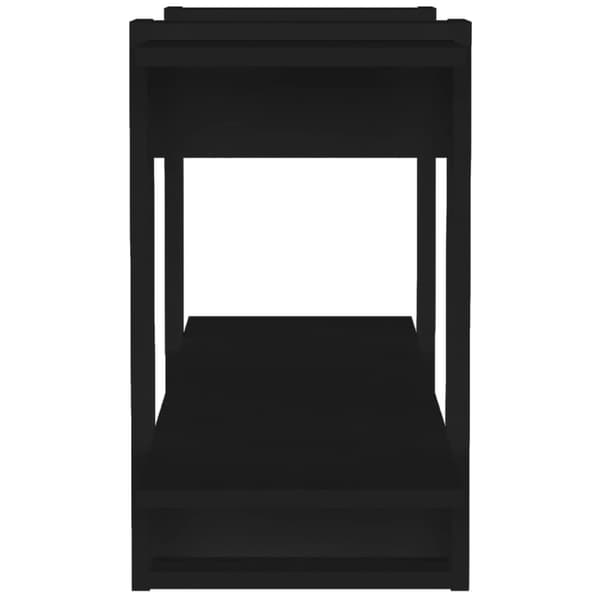 bogskab 100x30x51 cm konstrueret træ sort