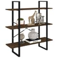Miniatyrbillede 4 af 8: bogreol 100x30x105 cm konstrueret træ røget egetræ