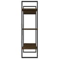 Miniatyrbillede 6 af 8: bogreol 100x30x105 cm konstrueret træ røget egetræ