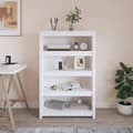 Miniatyrbillede 1 af 9: bogreol 80x35x126 cm massivt fyrretræ hvid
