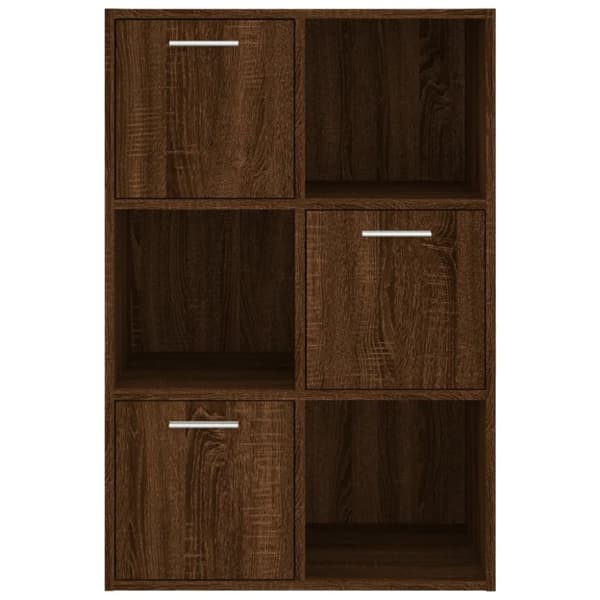opbevaringsskab 60x29,5x90 cm brun egetræsfarve