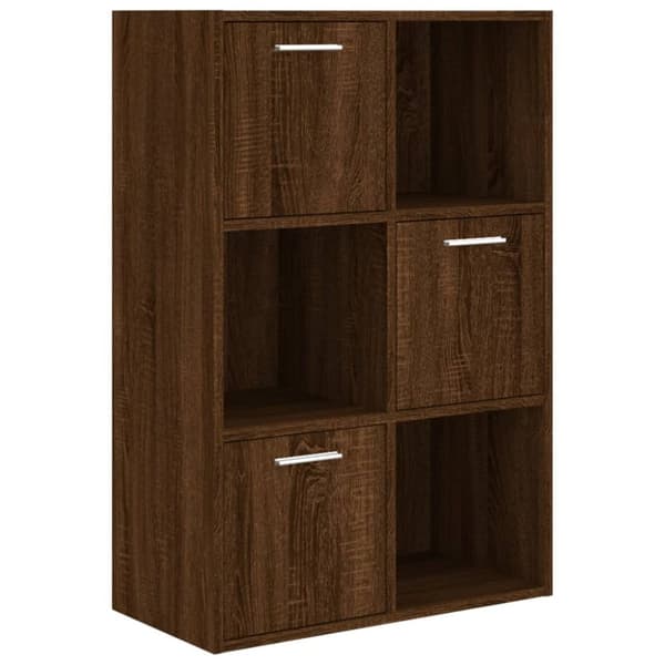 opbevaringsskab 60x29,5x90 cm brun egetræsfarve