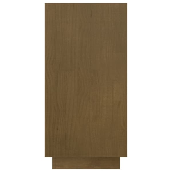 bogreol 80x35x71 cm massivt fyrretræ honningbrun