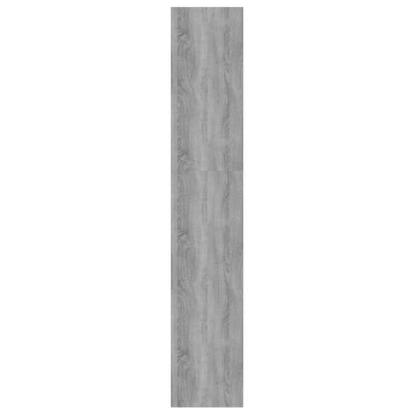 bogreol/rumdeler 60x30x166 cm konstrueret træ grå sonoma-eg