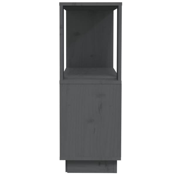 Kirjahylly/tilanjakaja harmaa 80x25x70 cm täysi mänty