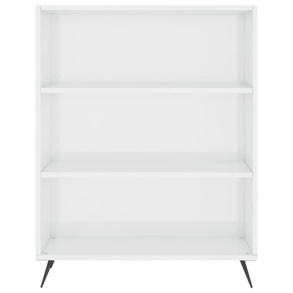 skab 69,5x32,5x90 cm konstrueret træ hvid højglans