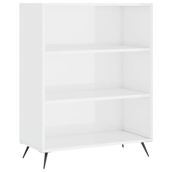 skab 69,5x32,5x90 cm konstrueret træ hvid højglans