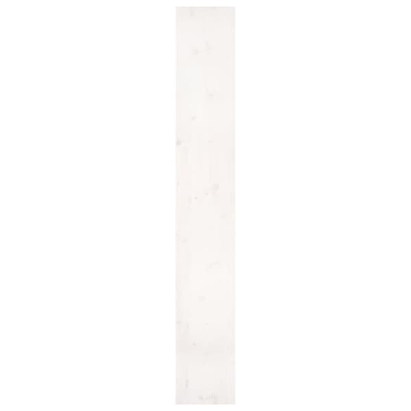bogreol/rumdeler 80x30x199,5 cm massivt fyrretræ hvid