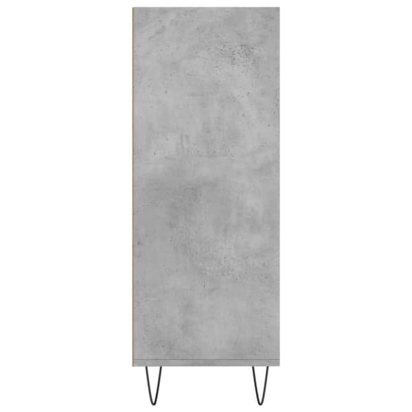 skab 69,5x32,5x90 cm konstrueret træ betongrå