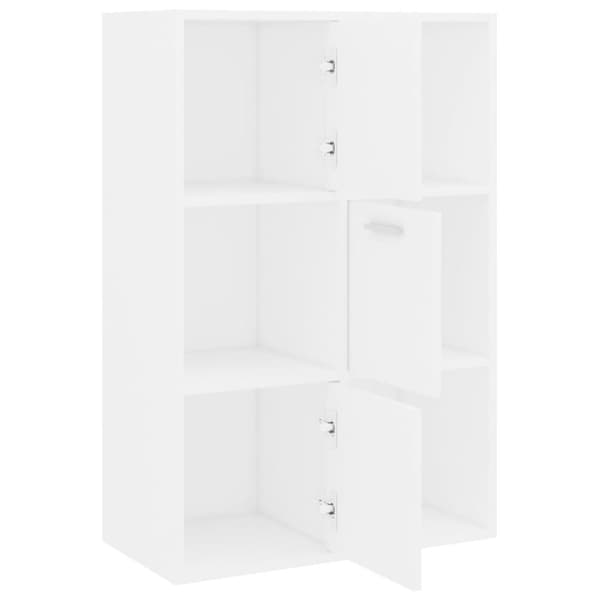 kontorreol 60x29,5x90 cm konstrueret træ hvid