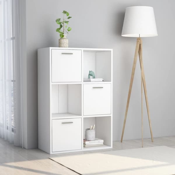 kontorreol 60x29,5x90 cm konstrueret træ hvid