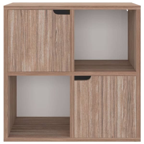 bogreol 60x27,5x59,5 cm konstrueret træ grå sonoma-eg