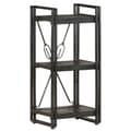 Miniatyrbillede 1 af 10: bogreol m. 3 hylder 40x30x80 cm massivt mangotræ sort