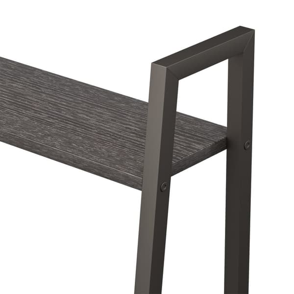 stigereol med 5 hylder 56x35x174 cm sort