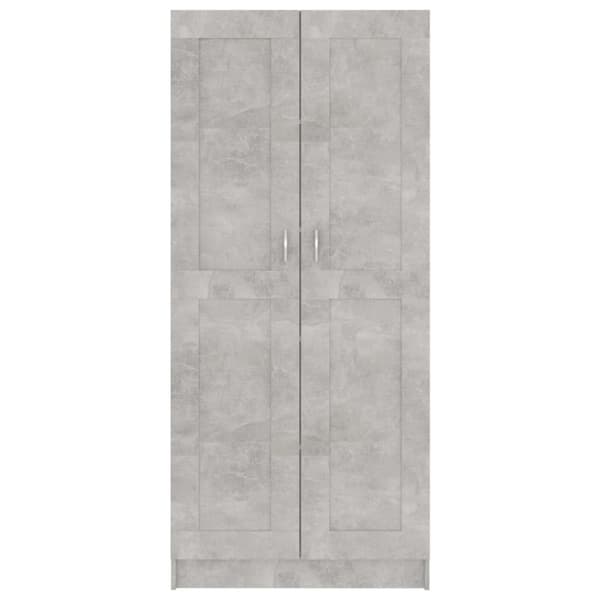 Kirjahylly betoninharmaa 82,5x30,5x185,5 cm tekninen puu