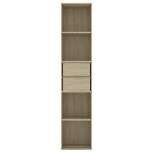 bogreol 36x30x171 cm konstrueret træ sonoma-eg