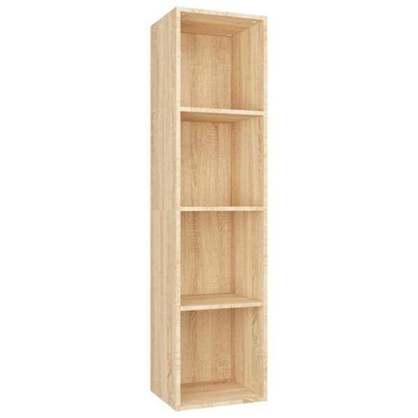 bogreol/tv-bord 36x30x143 cm konstrueret træ Sonoma-eg