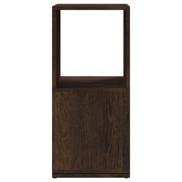 drejelig reol 34,5x34,5x75,5 cm spånplade røget egetræsfarve