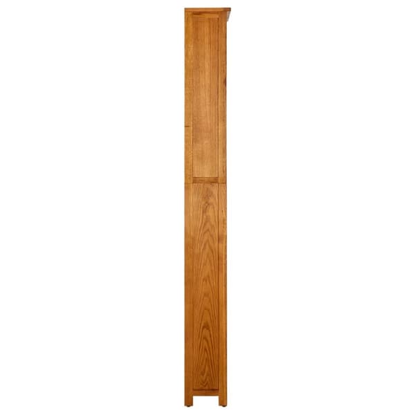 7-kerroksinen kirjahylly 90x22,5x200 cm täysi tammi