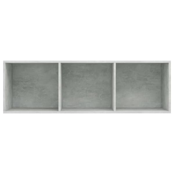 Kirjakaappi betoninharmaa 36x30x114 cm tekninen puu