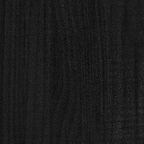 bogreol/rumdeler 100x30x71,5 cm massivt fyrretræ sort