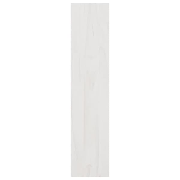 Bokhylla/Rumsavdelare vit 100x30x135,5 cm massiv furu