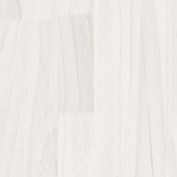 Bokhylla/Rumsavdelare vit 100x30x135,5 cm massiv furu
