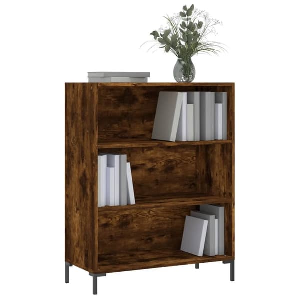 skab 69,5x32,5x90 cm konstrueret træ røget egetræ