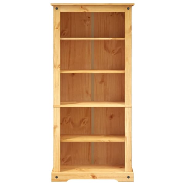 reol fem hylder Corona-serien mexicansk fyrretræ 81x40x170 cm