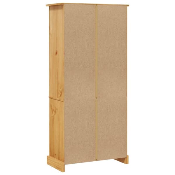 reol fem hylder Corona-serien mexicansk fyrretræ 81x40x170 cm