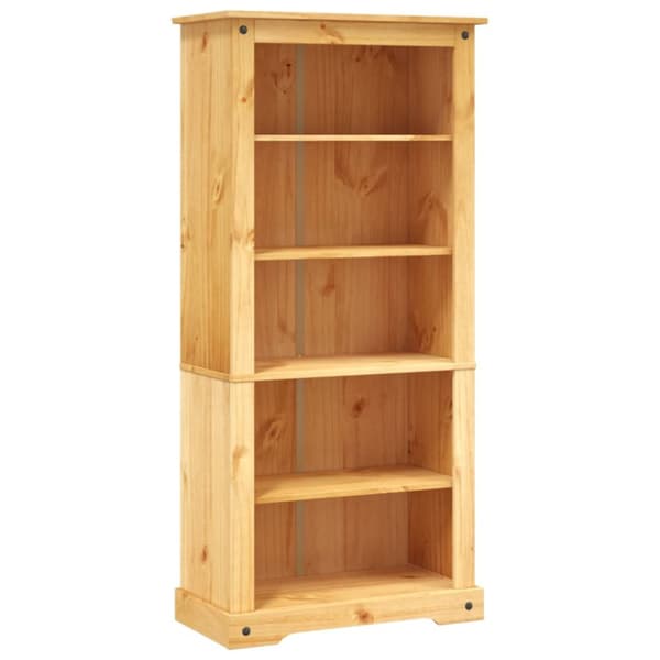 reol fem hylder Corona-serien mexicansk fyrretræ 81x40x170 cm