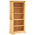 Miniatyrbillede 2 af 9: reol fem hylder Corona-serien mexicansk fyrretræ 81x40x170 cm