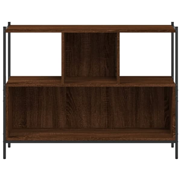 Bokhylla brun ek 102x28x77,5 cm konstruerat trä
