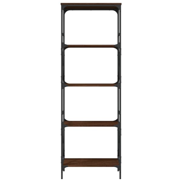 Kirjahylly 5 kerrosta ruskea tammi 59x35x171 cm tekninen puu