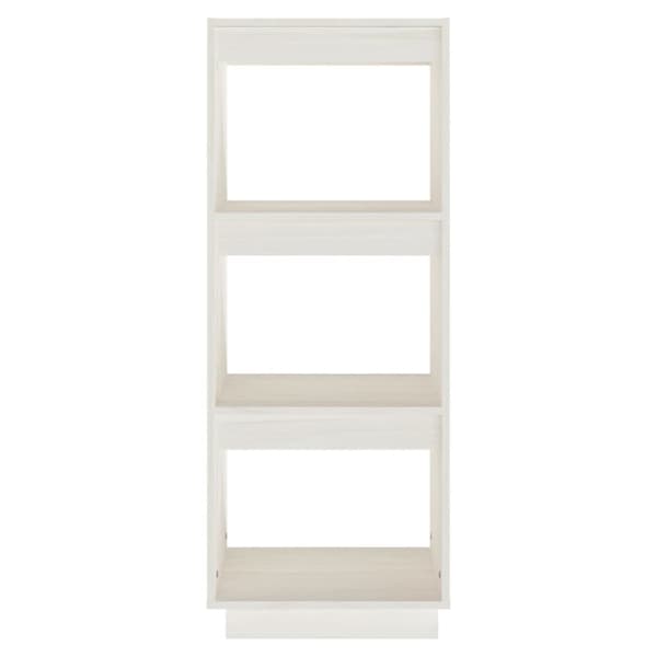 bogreol/rumdeler 40x35x103 cm massivt fyrretræ hvid