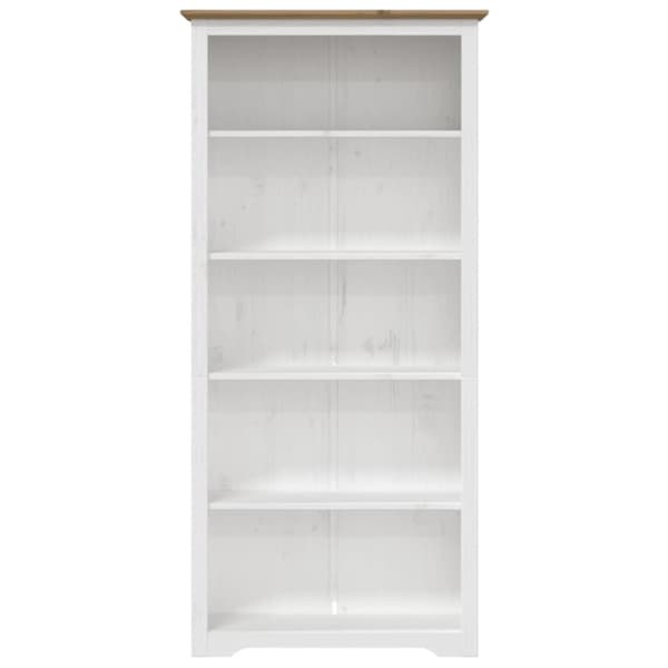 bogreol BODO 5 hylder 82x40x173 cm massivt fyrretræ brun