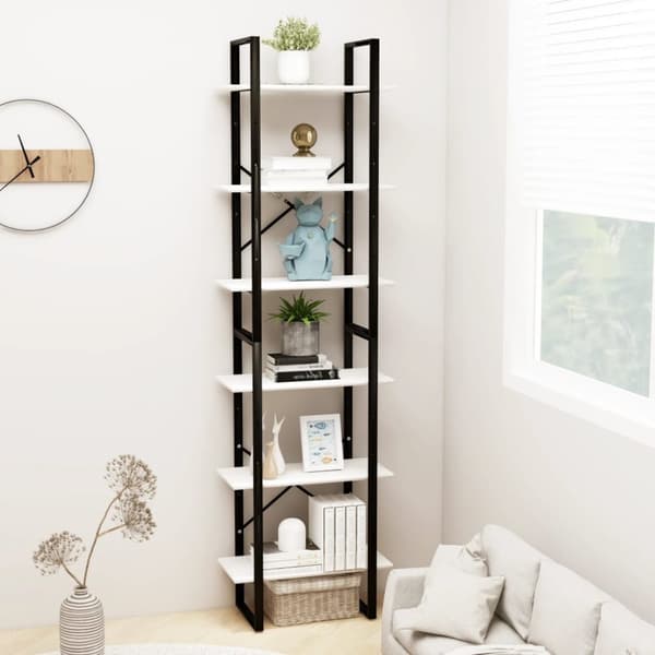 Säilytyshylly valkoinen 60x30x210 cm täysi mänty