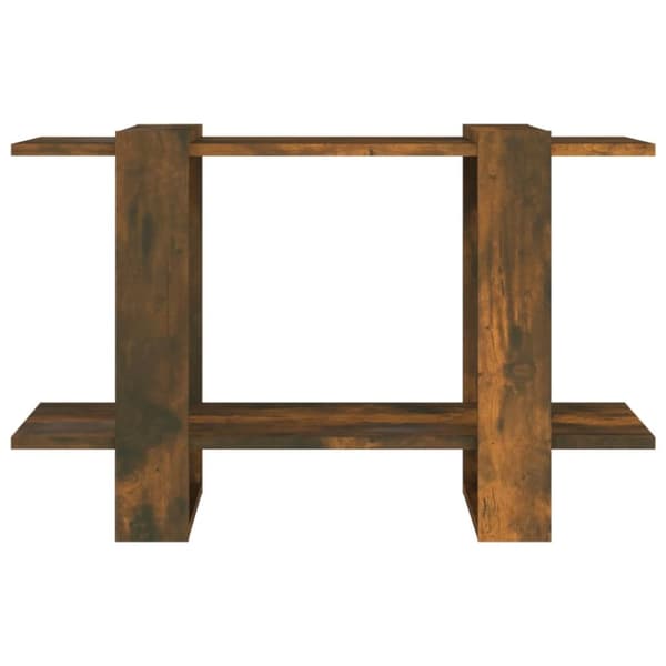 bogreol/rumdeler 80x30x51 cm røget egetræsfarve