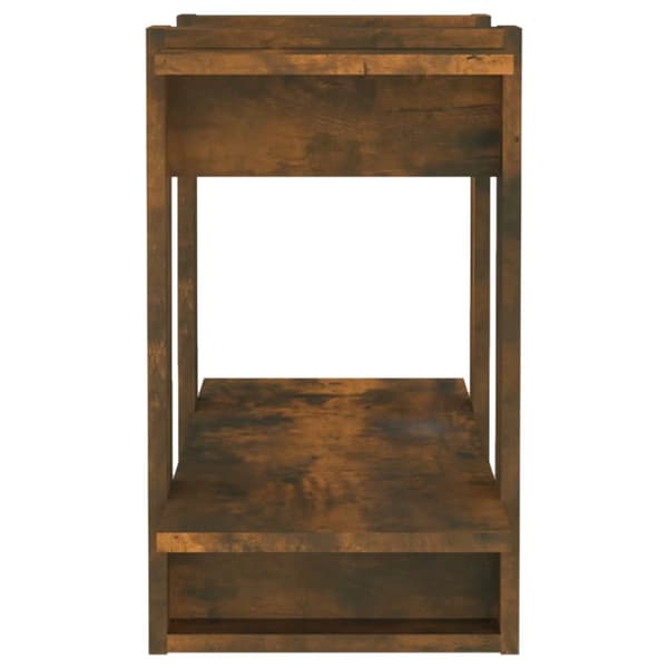 bogreol/rumdeler 80x30x51 cm røget egetræsfarve