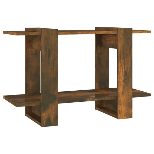 bogreol/rumdeler 80x30x51 cm røget egetræsfarve
