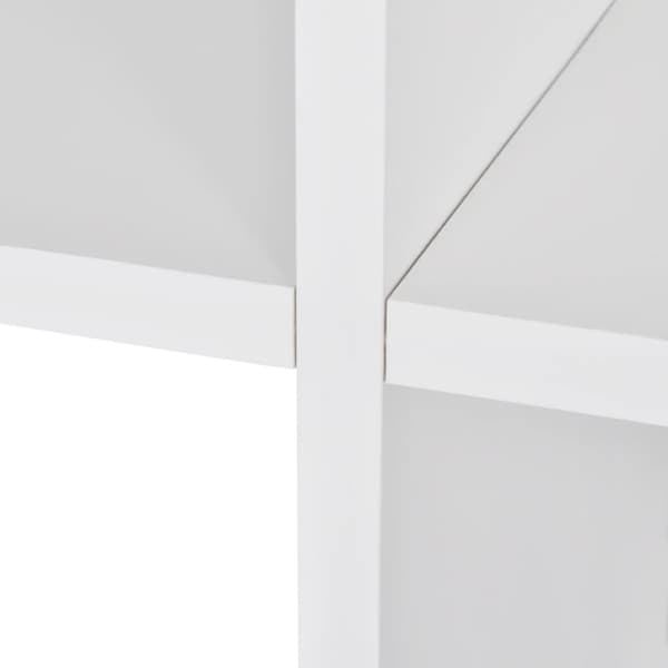 trappeformet bogreol/displayhylde 107 cm hvid