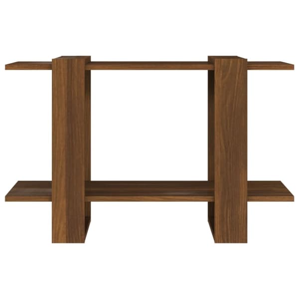 Kirjahylly/tilanjakaja ruskea tammi 80x30x51 cm